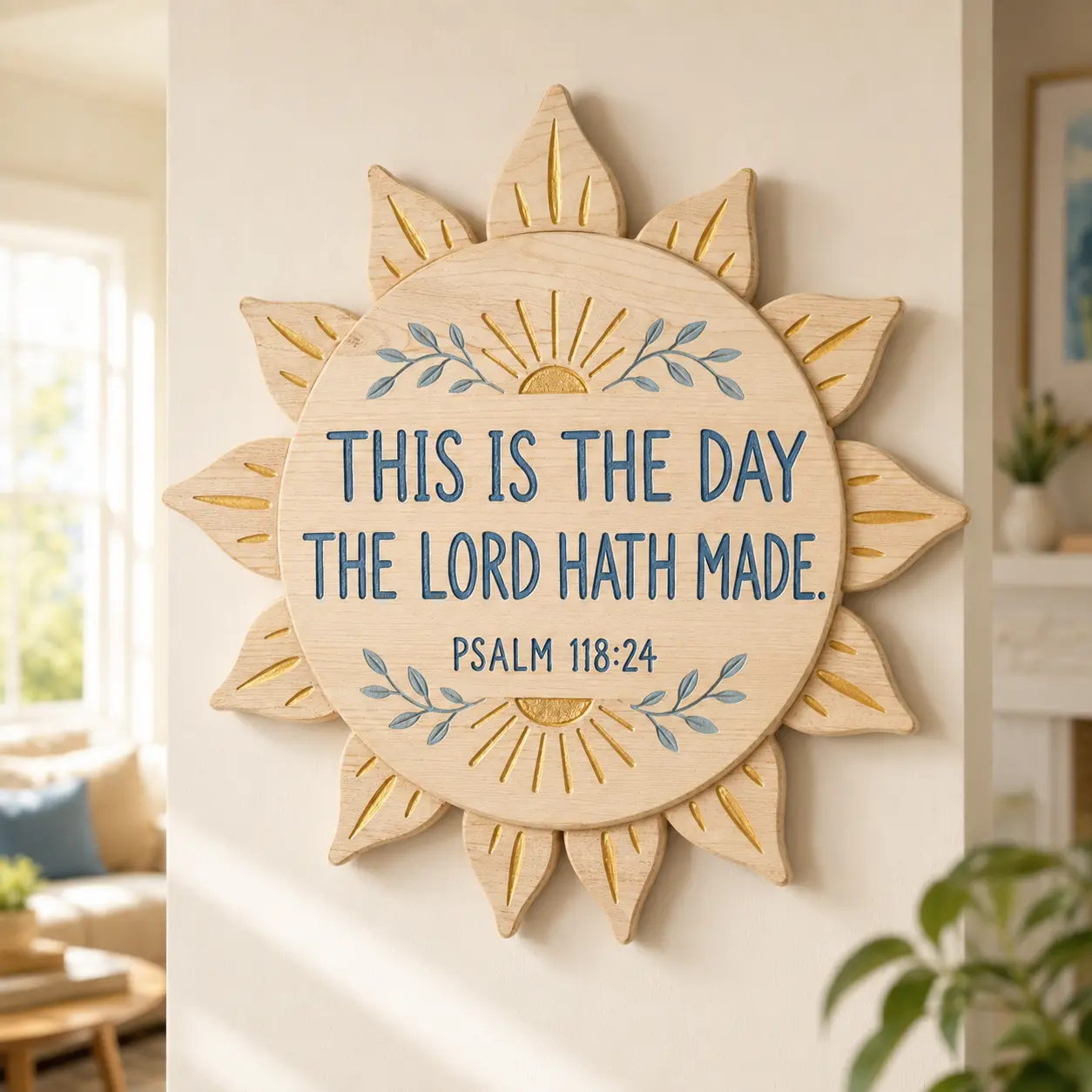 Psalm 118:24 Sun Plaque
